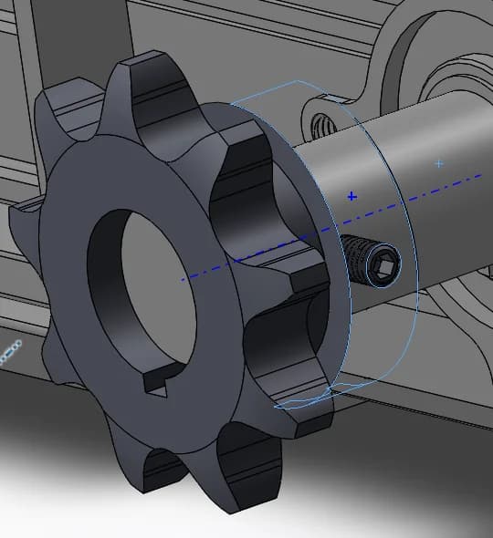 Balancing setup on lathe to ensure smooth rotation in service.